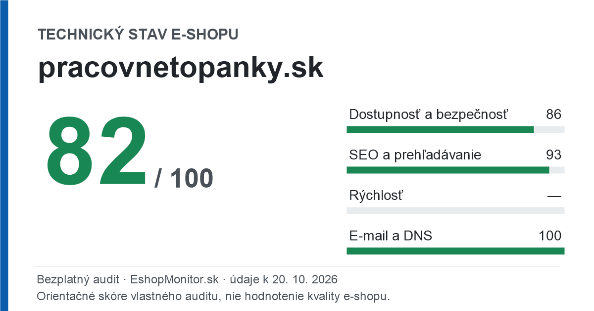 Zdieľacia karta: technický stav pracovnetopanky.sk 82 z 100