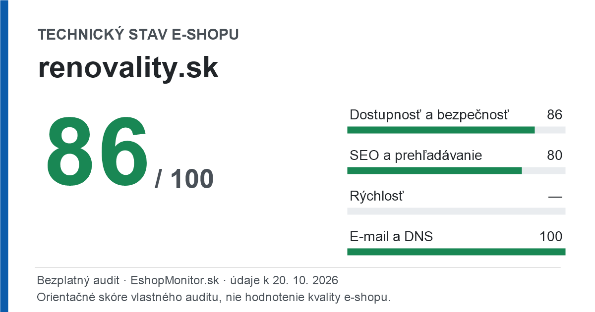 Zdieľacia karta: technický stav renovality.sk 86 z 100