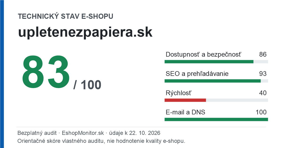 Zdieľacia karta: technický stav upletenezpapiera.sk 83 z 100