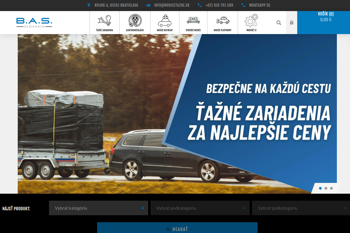 Náhľad e-shopu B.A.S. Slovakia